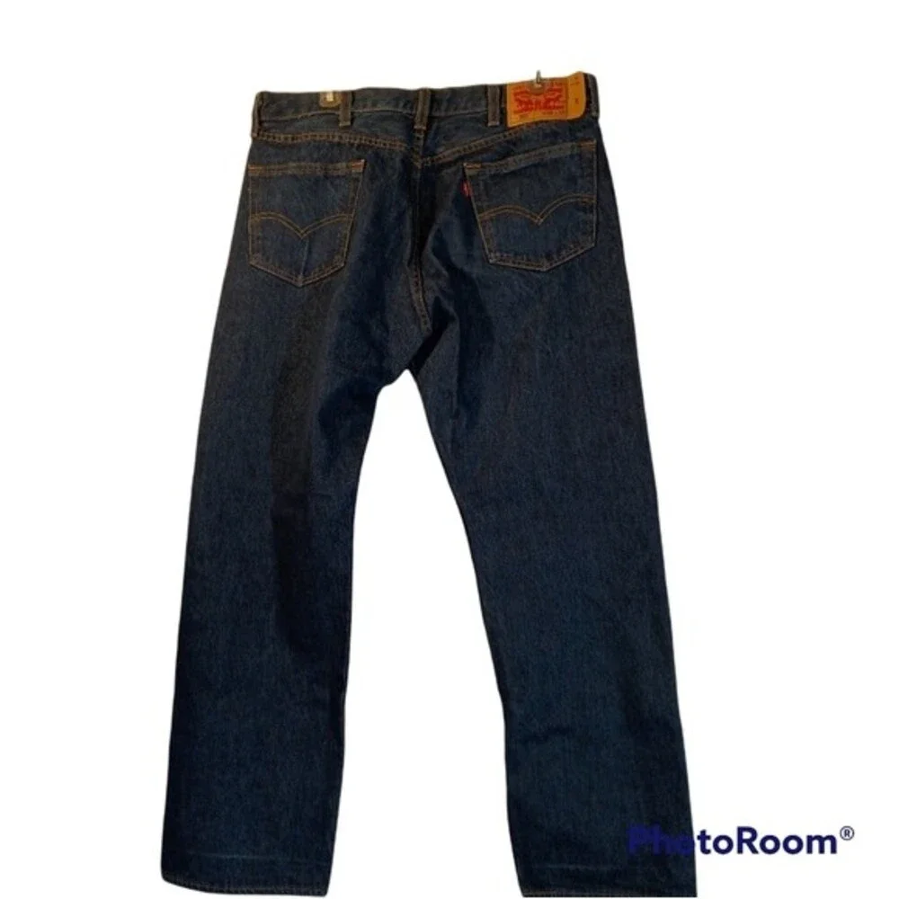 Levi's 501 Mens Button Fly Dark Wash Jeans sz 38/30
